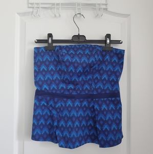 EUC Smart Set Strapless Peplum Top.